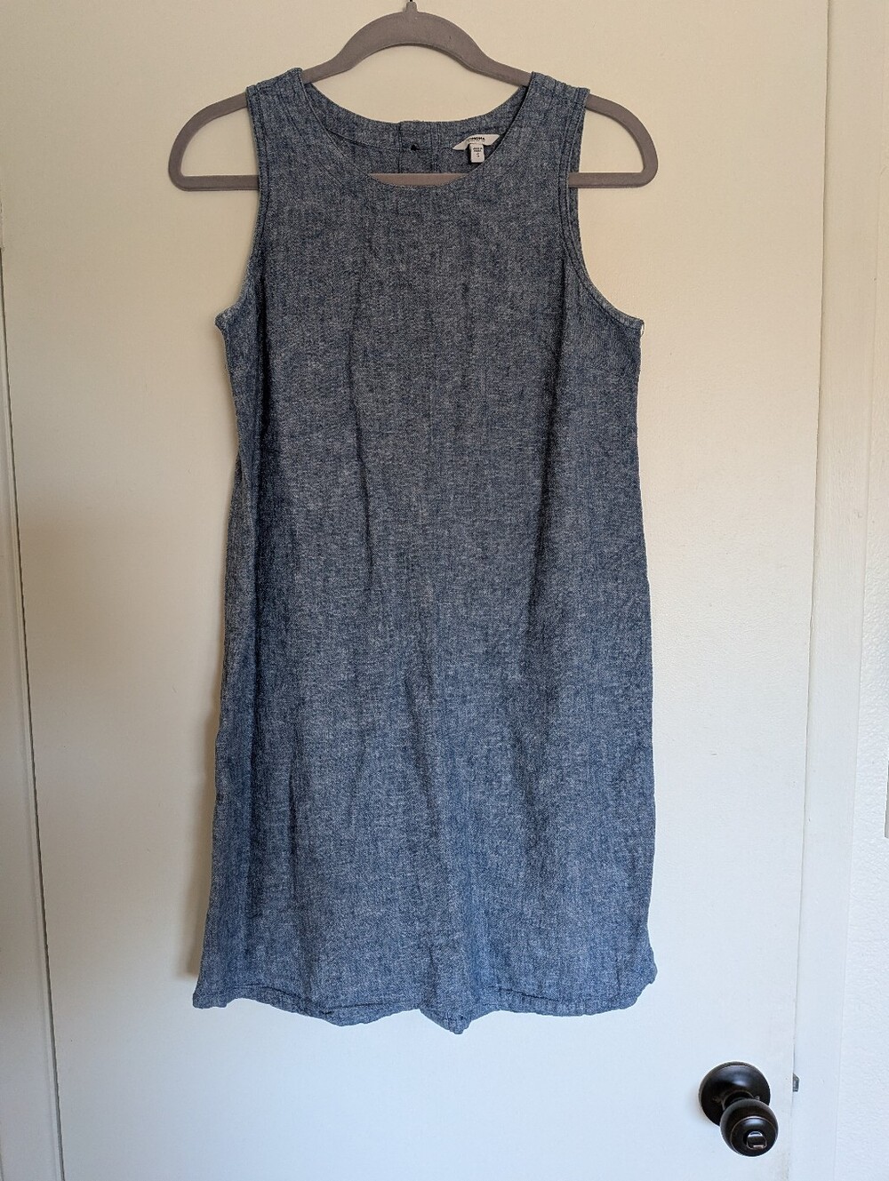 Linen Blend Shift Dress - Small